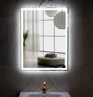 Зеркало Пекам Greta 65x80 / greta-65x80B (с подсветкой и бесконтактным сенсором)