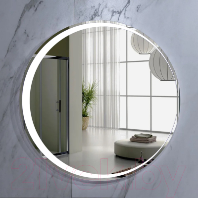Зеркало Пекам Luna 71x71 / Luna-71x71B (с подсветкой, с бесконтактным сенсором)