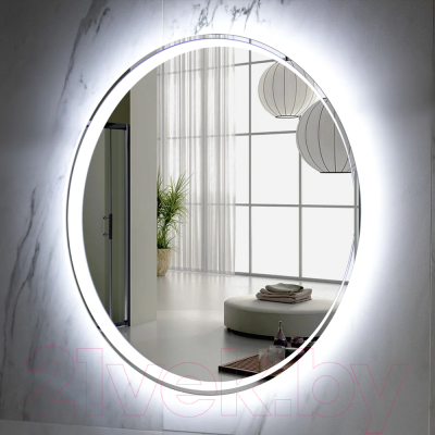 Зеркало Пекам Luna 71x71 / Luna-71x71B (с подсветкой, с бесконтактным сенсором)