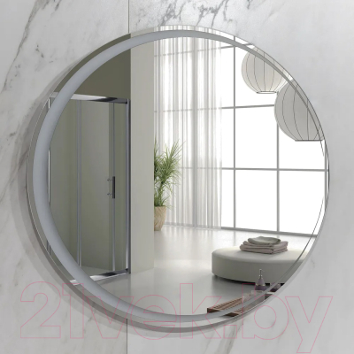 Зеркало Пекам Luna 71x71 / Luna-71x71B (с подсветкой, с бесконтактным сенсором)