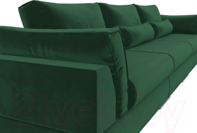 Диван Лига Диванов Пекин Long (велюр зеленый)
