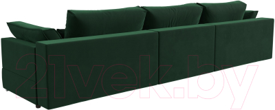 Диван Лига Диванов Пекин Long (велюр зеленый)