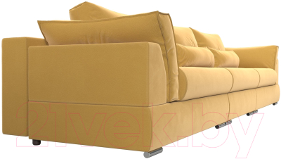Диван Лига Диванов Пекин Long (микровельвет желтый)