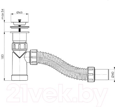 Сифон Pestan Bettoserb 125310