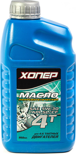Моторное масло Хопер Для 4-х тактных двигателей SAE 5W-30 API SJ/CF - фото