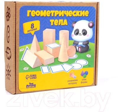 Конструктор Лесная мастерская Геометрические тела / 7577297 - фото