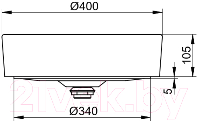 Умывальник Keuco Stageline 32880570400