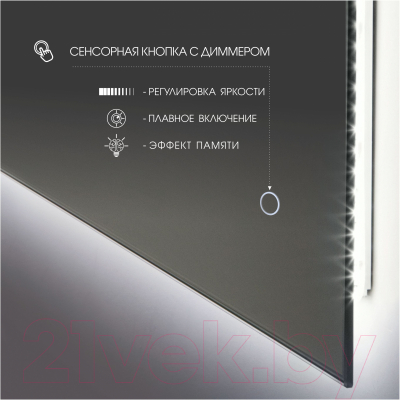 Зеркало Алмаз-Люкс Delhi 8060s-4 (с подсветкой)