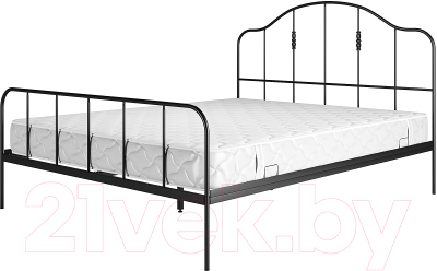 Полуторная кровать Князев Мебель Афина АФН.140.190.Ч - фото