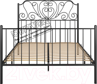 Полуторная кровать Князев Мебель Венера ВН.140.190.Ч - фото