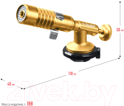 Горелка газовая Зубр ГРМ-200 / 55556