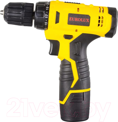 Аккумуляторная дрель-шуруповерт EUROLUX ДА-12/2Li (72/14/38)