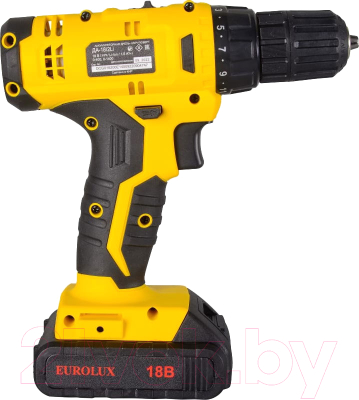 Аккумуляторная дрель-шуруповерт EUROLUX ДА-18/2Li (72/14/40)