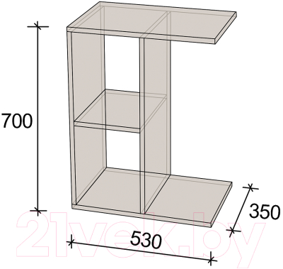 Приставной столик Артём-Мебель СН 123.03