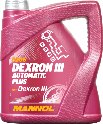 Трансмиссионное масло Mannol ATF Dexron III / MN8206-4 - фото