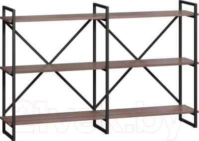 Стеллаж Loftyhome Мальборк Рант 160 / 1627906 (шимо темный) - фото
