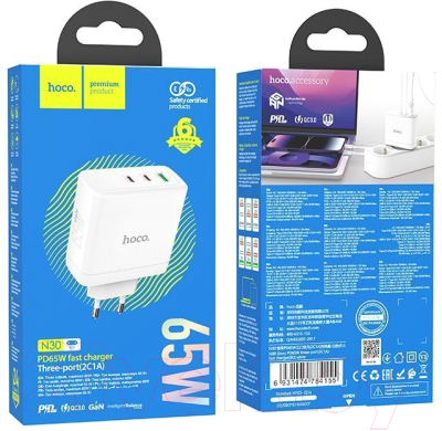 Адаптер питания сетевой Hoco N30