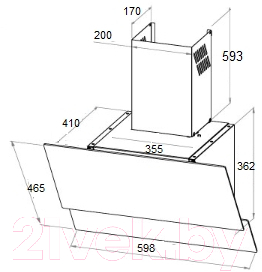 Вытяжка наклонная Schtoff Albina 60