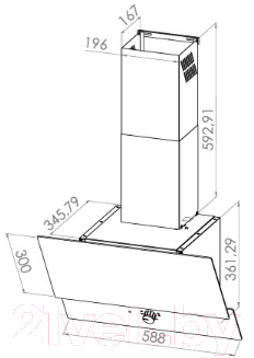Вытяжка наклонная Schtoff Valencia 60