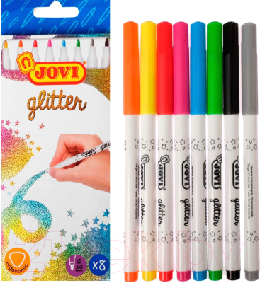 Фломастеры Jovi Glitter / 1608G