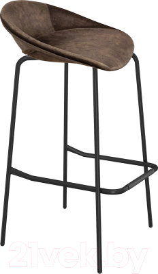 Стул барный Sheffilton SHT-ST19-SF1/S29 (коричневый трюфель/черный муар) - фото