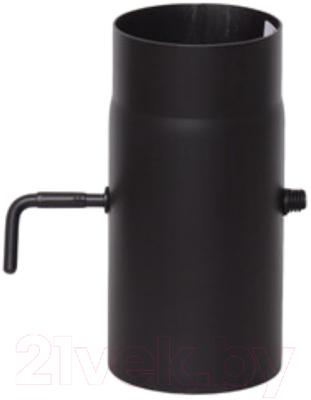 Шибер для дымохода LaVa Поворотный 500мм Д120 (черный) - фото