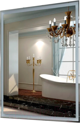 Зеркало Пекам Greta 50x60 / greta-50x60B (с подсветкой и бесконтактным сенсором) - фото