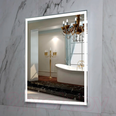 Зеркало Пекам Greta 50x60 / greta-50x60B (с подсветкой и бесконтактным сенсором)