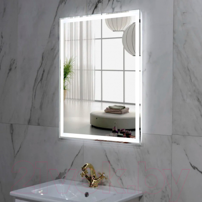 Зеркало Пекам Greta 50x80 / greta-50x80B (с подсветкой и бесконтактным сенсором)