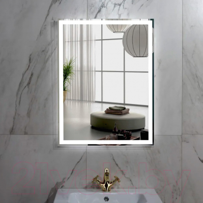 Зеркало Пекам Greta 50x80 / greta-50x80B (с подсветкой и бесконтактным сенсором)