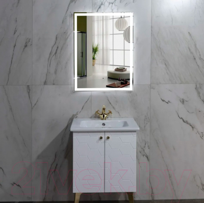 Зеркало Пекам Greta 50x80 / greta-50x80B (с подсветкой и бесконтактным сенсором)