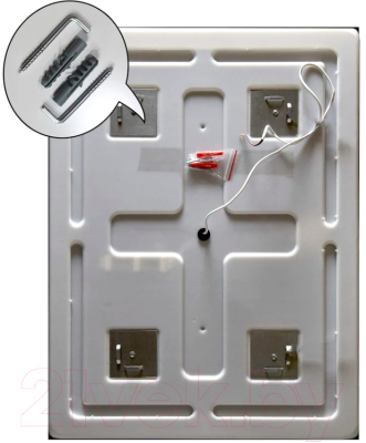 Зеркало Пекам Greta 60x60 / greta-60x60B (с подсветкой и бесконтактным сенсором)