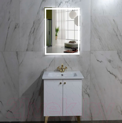 Зеркало Пекам Greta 60x80 / greta-60x80B (с подсветкой и бесконтактным сенсором)