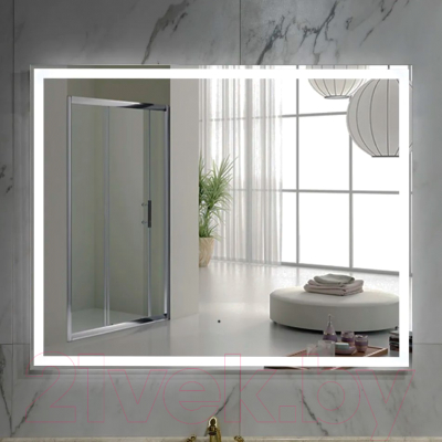 Зеркало Пекам Greta 80x65 / greta-80x65B (с подсветкой и сенсором на прикосновение)