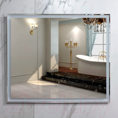 Зеркало Пекам Greta 80x70 / greta-80x70B (с подсветкой и бесконтактным сенсором)