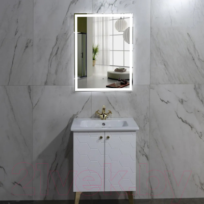 Зеркало Пекам Greta 60x90 / greta-60x90B (с подсветкой и бесконтактным сенсором)