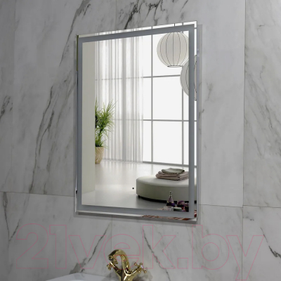 Зеркало Пекам Greta 60x90 / greta-60x90B (с подсветкой и бесконтактным сенсором)