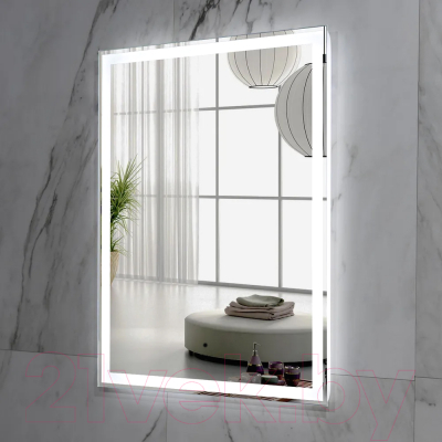 Зеркало Пекам Greta 60x90 / greta-60x90B (с подсветкой и бесконтактным сенсором)