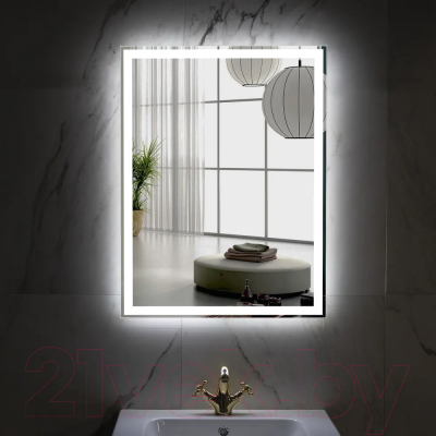 Зеркало Пекам Greta 60x90 / greta-60x90B (с подсветкой и бесконтактным сенсором)