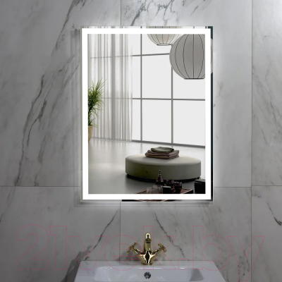 Зеркало Пекам Greta 60x90 / greta-60x90B (с подсветкой и бесконтактным сенсором)