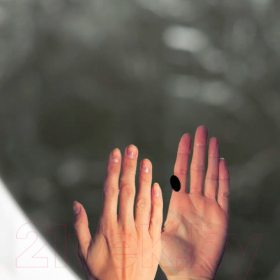 Зеркало Пекам Greta 80x80 / greta-80x80B (с подсветкой и бесконтактным сенсором)