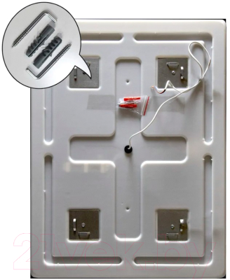 Зеркало Пекам Greta 90x80 / greta-90x80B (с подсветкой и бесконтактным сенсором)