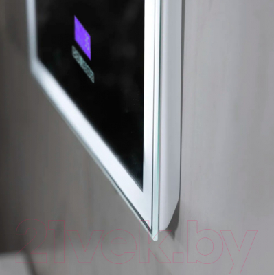 Зеркало Пекам Greta 90x80 / greta-90x80M (с подсветкой, с многофункциональной панелью)