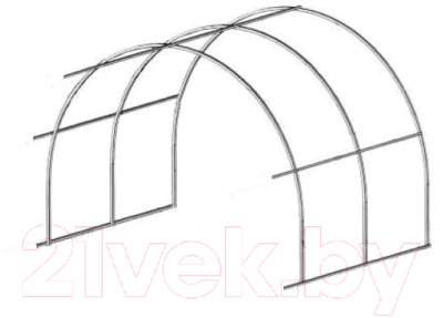 Секция для теплицы ИМпласт Титан из трубы 40х20 3х2 / 15147
