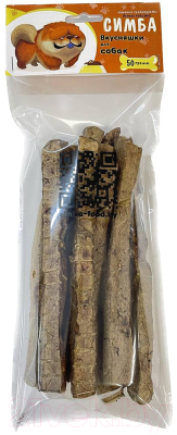 Лакомство для собак Симба Легкое говяжье сушеное Палочки - фото