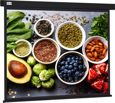 Проекционный экран Cactus Wallscreen CS-PSW-187X332-BK - фото