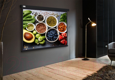 Проекционный экран Cactus Wallscreen CS-PSW-187X332-BK