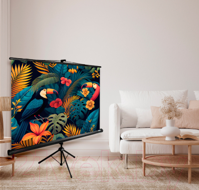 Проекционный экран Cactus TriExpert CS-PSTE-200X200-BK