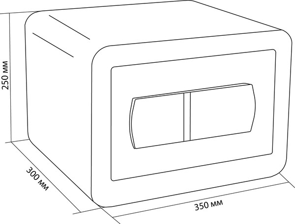 Мебельный сейф Cactus CS-SF-T25L