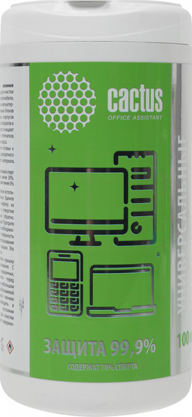 Салфетки для ухода за техникой Cactus CS-ASC100 - фото